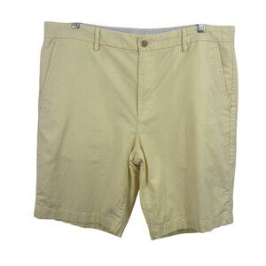 Chaps Shorts Mens Size 38 Faded Yellow Khaki Chino Stretch